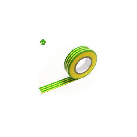 Nastro isolante Elettrocanali giallo / verde 10 m x 15 mm