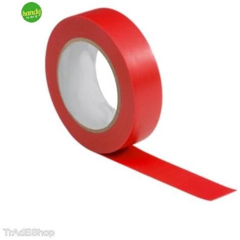 Nastro isolante Elettrocanali rosso 10 m x 15 mm