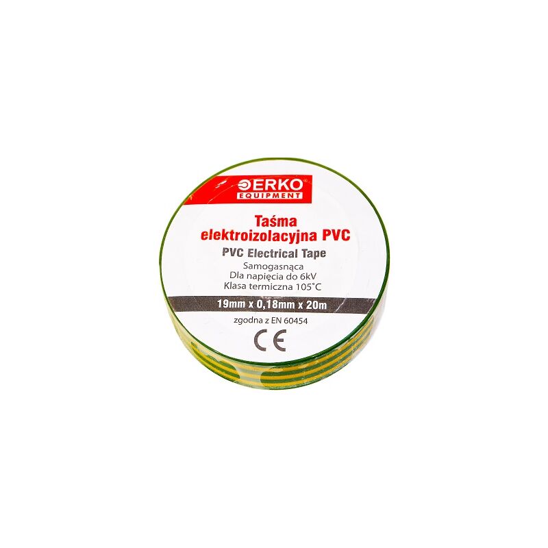 Image of Nastro isolante grande 19mm 20m Ż/Ziel Erko