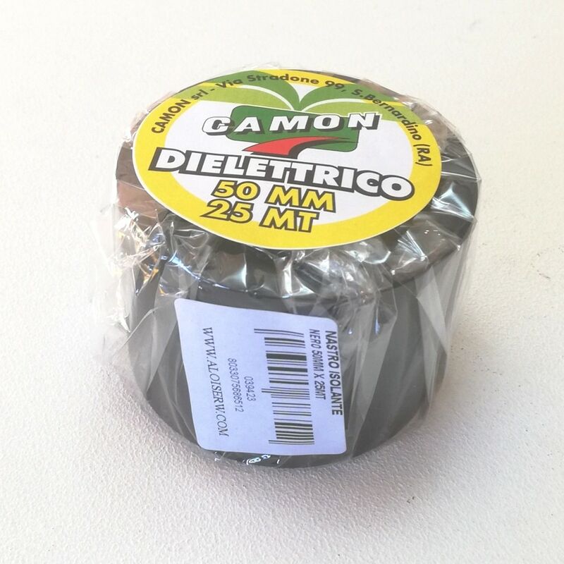 Camon - Nastro isolante nero 5cm 50mm x 25mt