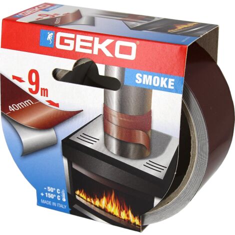 Nastro isolante in alluminio per sigillare tubi stufe alte temperature rotolo 9 mt -  Marrone