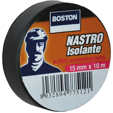 NASTRO ISOLANTE mm. 25 x 25 mt - nero BOSTON 6 PZ
