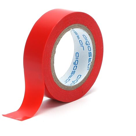 Nastro isolante PVC 17mm x 20m di colore rosso Aigostar