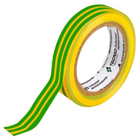 NASTRO ISOLANTE PVC 19MM 25M GIALLO/VERDE.