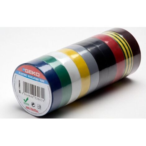 Nastro isolante pvc bianco 19 mm x 25 m