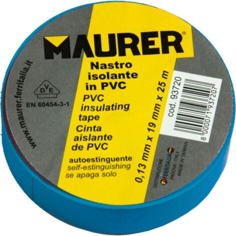 NASTRO ISOLANTE PVC BLU MAURER 10MTX15MM SP.0,13MM