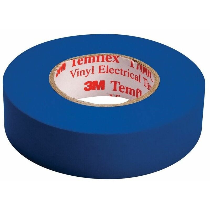 Nastro isolante scotch cavi elettrici 19x25 blu 3M temflex 25x19 19 mm 25 mt