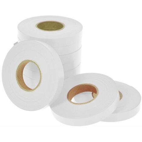 Nastro legatura colorato per pinza legatrice confezione da 10 pz -Bianco 10 mm x 40 m
