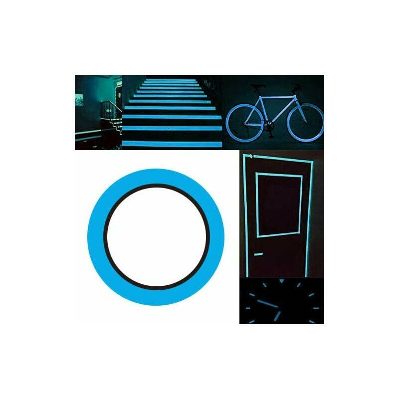 Nastro luminoso azzurro 10 m × 1 cm, nastro