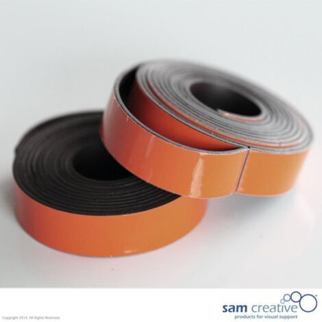 Nastro magnetico per lavagna bianca 10 mm marrone