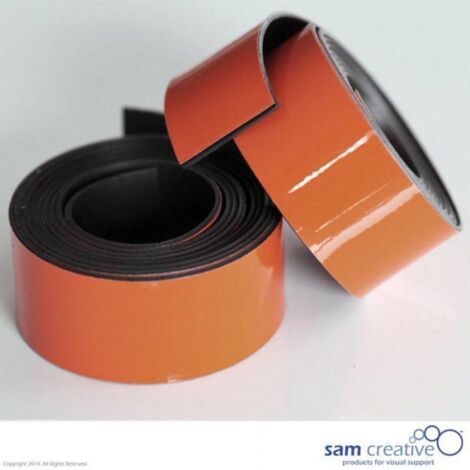 Nastro magnetico per lavagna bianca 20 mm marrone