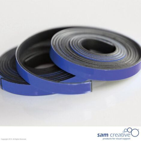 Nastro magnetico per lavagna bianca 5 mm blu