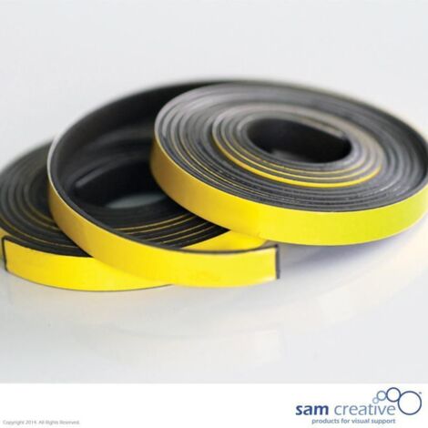 Nastro magnetico per lavagna bianca 5 mm giallo
