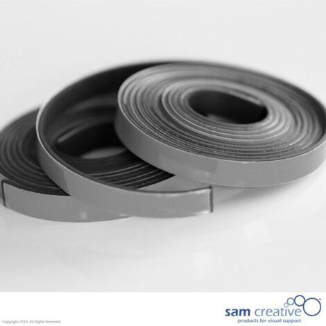 Nastro magnetico per lavagna bianca 5 mm grigio
