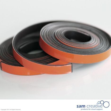 Nastro magnetico per lavagna bianca 5 mm marrone