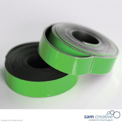 Nastro magnetico per lavagne bianche 10 mm verde