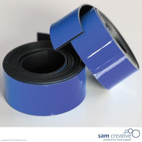 Nastro magnetico per lavagne bianche 20 mm blu