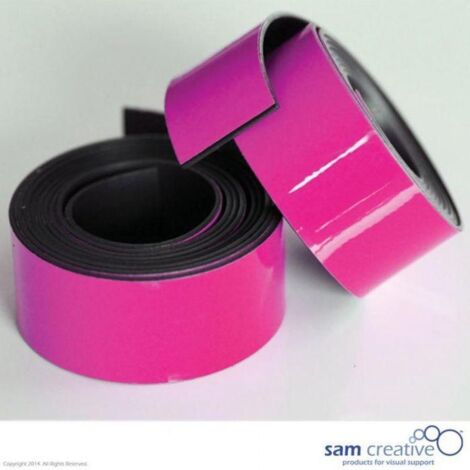 Nastro magnetico per lavagne bianche 20 mm rosa