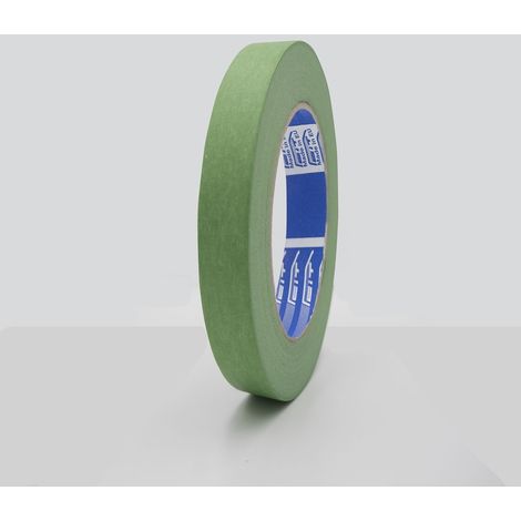 Nastro mascheratura verde in carta uso esterno resistente U.V. 145µm taglia  - 200mm x 50mt (2 rotoli)