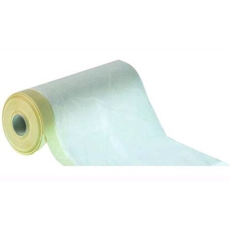 NASTRO MASCHERATURE CON TELO HD FILM HDPE MASCHERATUTTO VARIE MISURE CARDINALE, "1400mm X 33m"