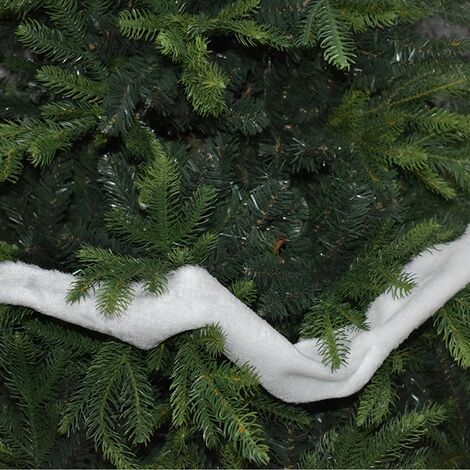 Nastro pelliccia bianco per decorazioni addobbi da albero di natale cm 270
