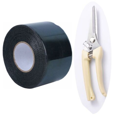 Nastro per erba artificiale 50 mm x 5 m nero, nastro autoadesivo per giunzioni di erba artificiale, nastro per erba sintetica per prato e tappeti da esterno