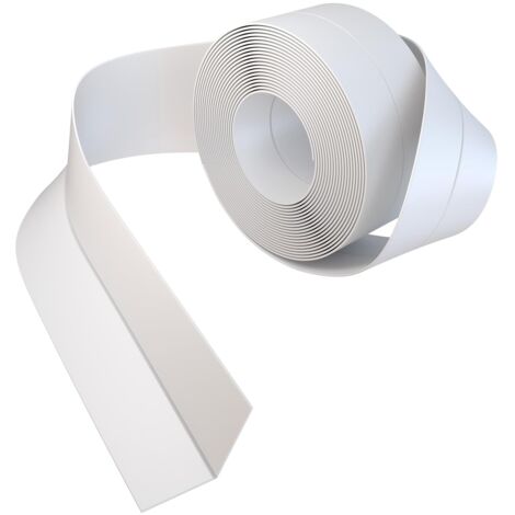 Nastro per giunzioni impermeabile, ideale per cucine e bagni (10' di lunghezza x 1,5'' di larghezza, bianco) - Nastro sigillante speciale per vasche da bagno, docce e controsoffitti