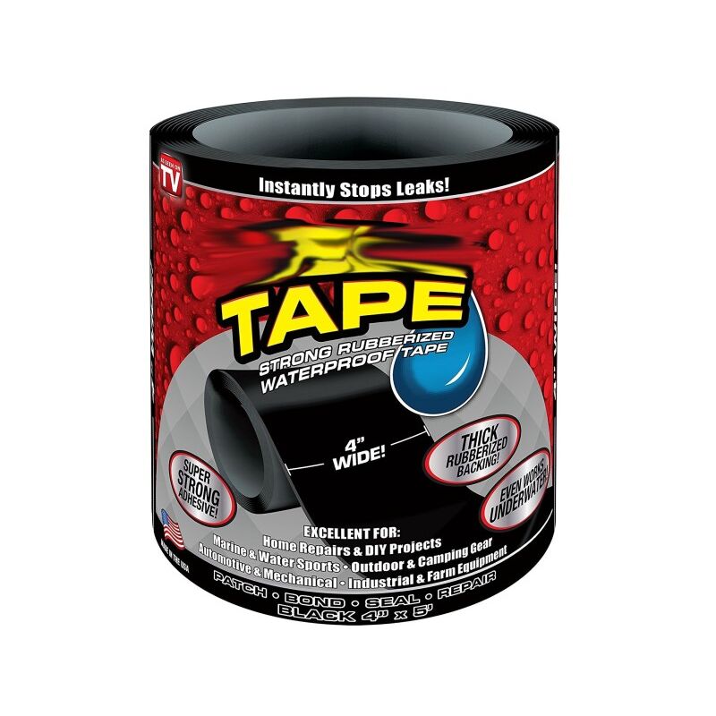 Image of Trade Shop Traesio - Trade Shop - Nastro Per Riparazione Immediata Perdite D'acqua Resistente Flextape Flex Tape