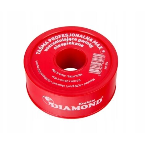 NASTRO PROFESSIONALE IN TEFLON MAX PTFE 15m25mm0.2
