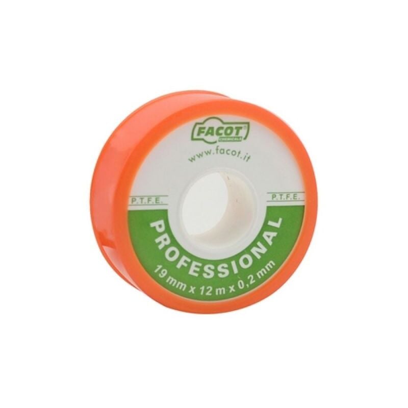 Facot - nastro p.t.f.e professional h 19 mm x 12 m