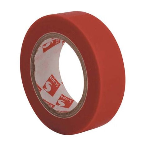 NASTRO PVC ISOLANTE SCAPA • ROSSO MM 15 ML 10