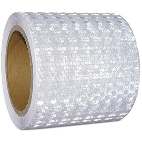 Nastro riflettente 10 cm x 10 m - nastro di sicurezza impermeabile e autoadesivo per veicoli e uso esterno