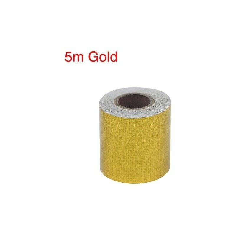 Nastro scudo termico protezione ignifugo calore oro/argento in fibra di vetro 50mm x 5M Colore - Oro