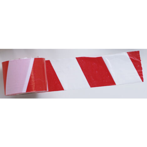 NASTRO SEGNALETICO BIANCO ROSSO 200M
