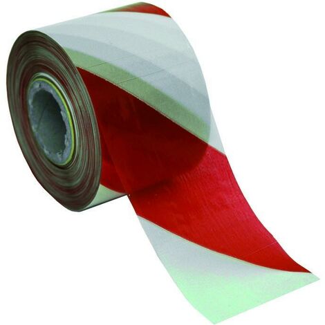 Nastro segnaletico bianco/rosso altezza 80mm 200 metri ferrari welcome 120005