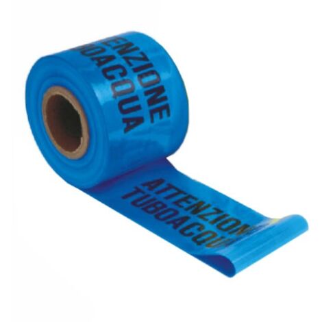 Nastro Segnaletico Tubo Acqua 12,5cm x 200mt 04902