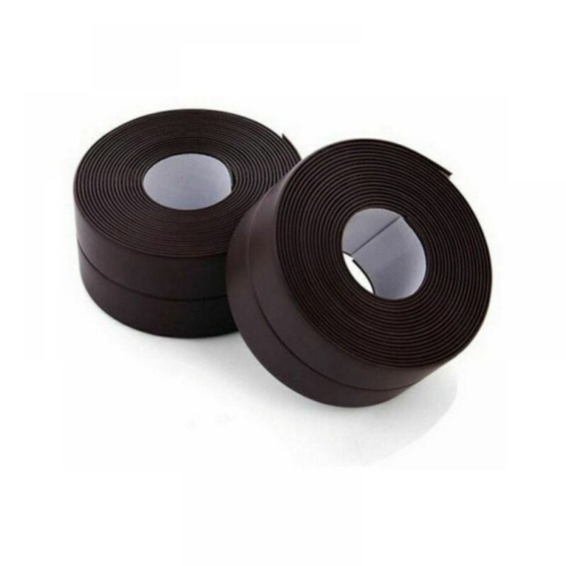 Image of Nastro sigillante, 2 rotoli di striscia sigillante autoadesiva impermeabile, nastro adesivo in pvc per sigillare pareti, doccia, wc, cucina, bagno