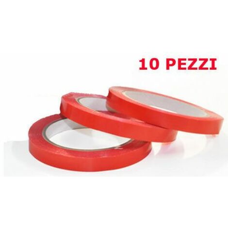 NASTRO SIGILLATRICE CHIUDE SIGILLA SACCHETTI BUSTE PANE BISCOTTI 10 PZ