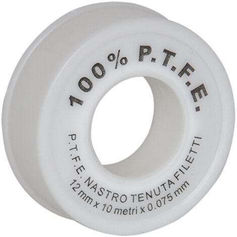 Nastro teflon 100% PTFE 1/2" per tenuta filetti -12 m
