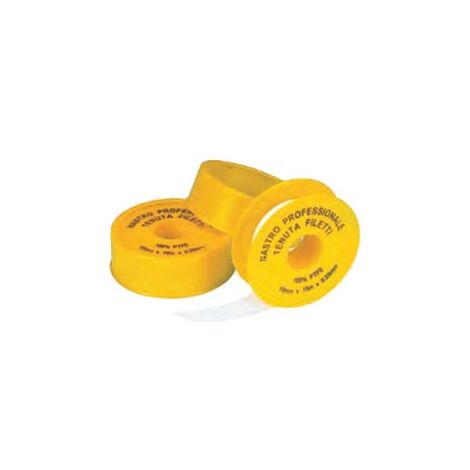 NASTRO TEFLON IN PTFE PROFESSIONALE PER GAS MM.19 MT.15 MM.0,2 - 25 pezzi