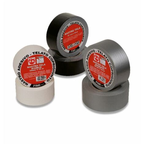Nastro Tela Nero 5cm x 25mt nastro adesivo in cotone e polietilene 04012