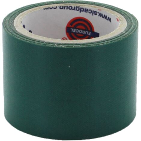 Nastro telato adesivo mm 38h x 2,7 mt verde scuro per rilegare bordare e decorare scrivibile
