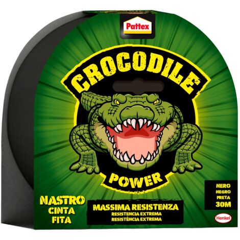 Nastro Telato Americano Pattex Crocodile Extra Forte Nero