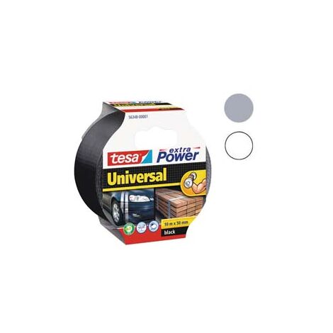 NASTRO TELATO EXTRA POWER UNIVERSALE- - mm.50 in rotoli da mt 10 - nero - 6 pezzi TESA