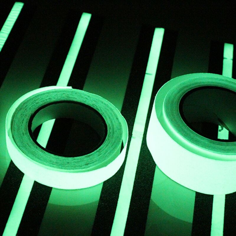 Image of Stickerslab - Nastro termosaldabile (con ferro da stiro) fosforescente si illumina al buio 25/50mm x 2MT Larghezza - 25mm x 2MT