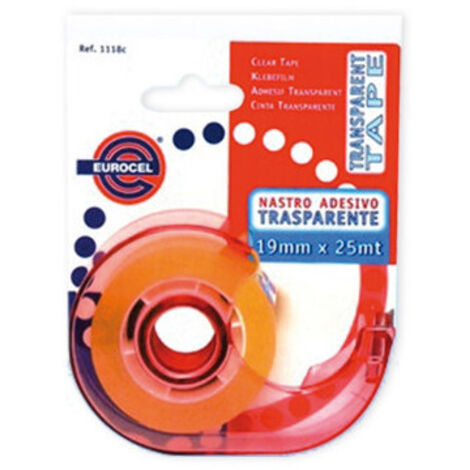 Nastro trasparente con dispenser 19 mm×25 m – BLU DISPENSER