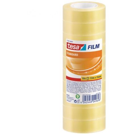 NASTRO TRASPARENTE TESA TORRE 10 PZ 15MMX33M