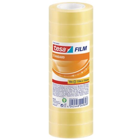 NASTRO TRASPARENTE TESA TORRE 10 PZ 15MMX33M