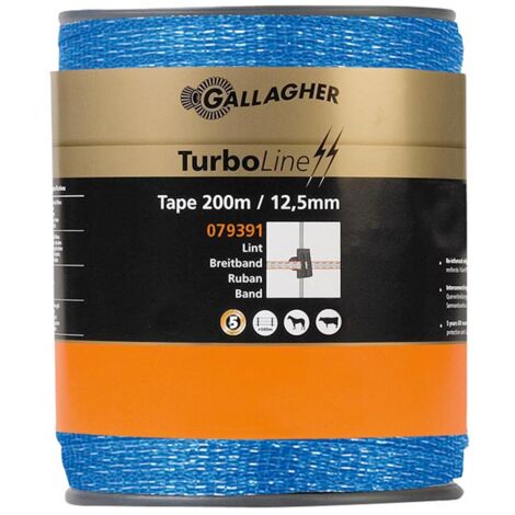 Nastro Turboline Gallagher blu 12,5 mm x 200 m per animali selvatici