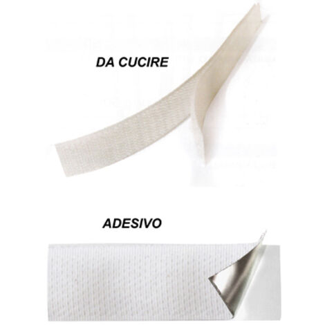 NASTRO VELCRO BIANCO Adesivo Uncino LedLeds